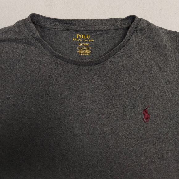 Polo Ralph Lauren Casual Crew Neck Short Sleeve T Shirt Mens Size Medium M Gray - Picture 1 of 9
